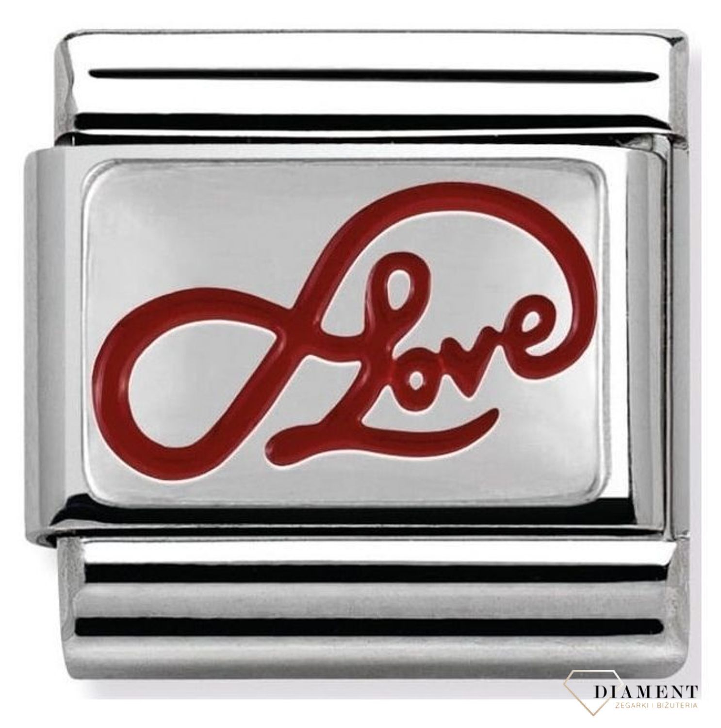 Nomination - Link 925 zawieszka srebro 'Nieskończoność Love' 330206 05 biżuteria nomination zawieszki nomination nomination baza.jpg